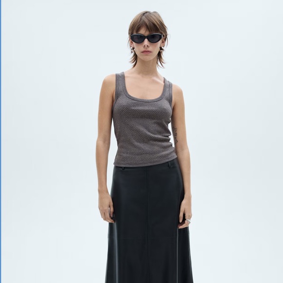 MANGO MNG SEQUIN TOP - Picture 3 of 9